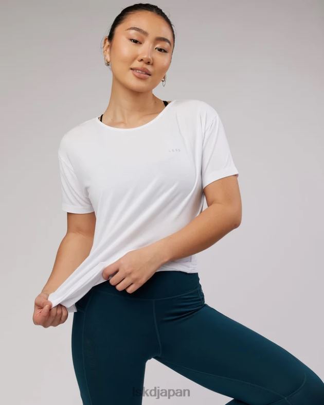 エアスラウチTシャツ - ホワイト LSKD 女性 衣服 082HP325