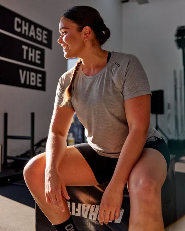 パフォーム ヴェイパーフロクス T シャツ - LT グレーメール LSKD 女性 衣服 082HP233