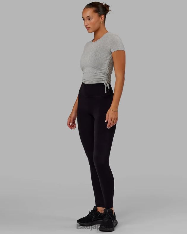 キックオンクロップドTシャツ - LTグレーメランジ LSKD 女性 衣服 082HP284