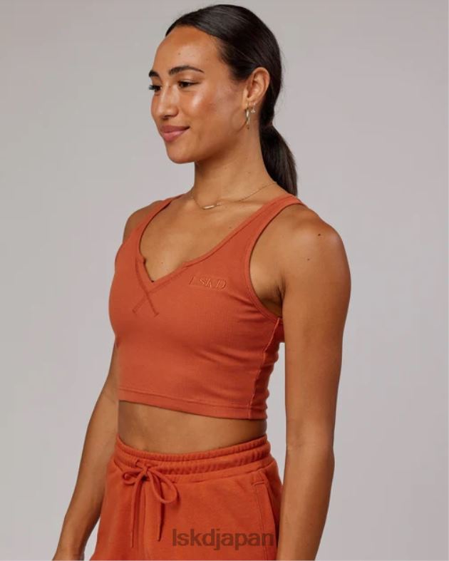 フィールドリブ V ネックタンク - オーバーン LSKD 女性 衣服 082HP191