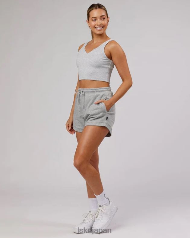 フィールドリブ V ネックタンク - LT グレーメランジ LSKD 女性 衣服 082HP189