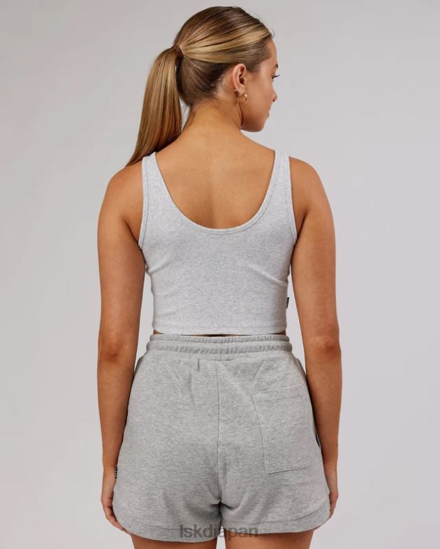 フィールドリブ V ネックタンク - LT グレーメランジ LSKD 女性 衣服 082HP189