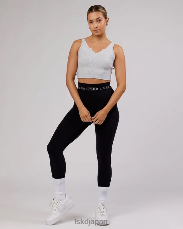 フィールドリブ V ネックタンク - LT グレーメランジ LSKD 女性 衣服 082HP189