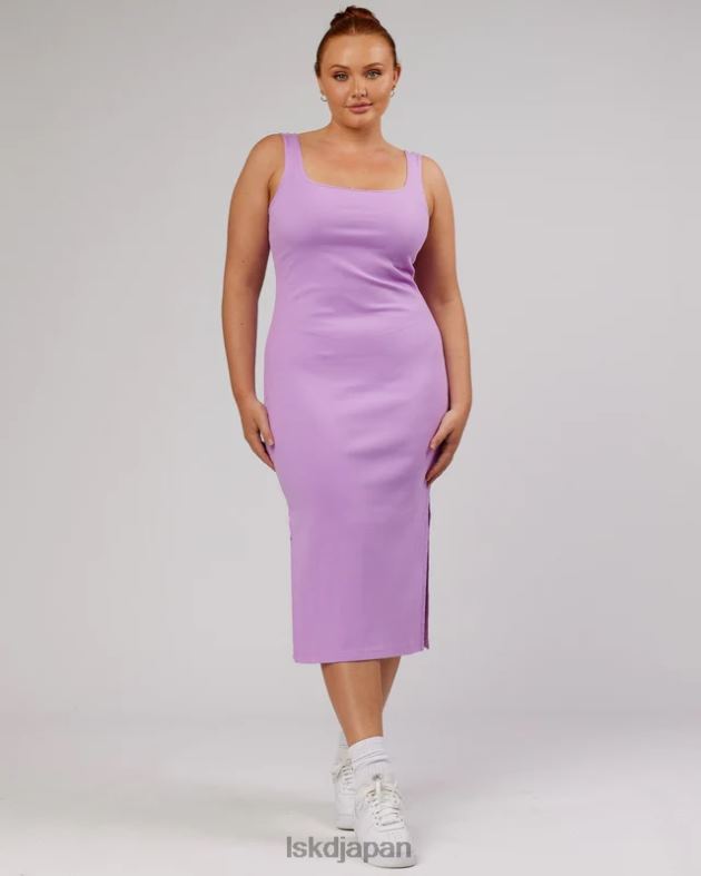 ava リブタンクドレス - ライラック LSKD 女性 衣服 082HP502