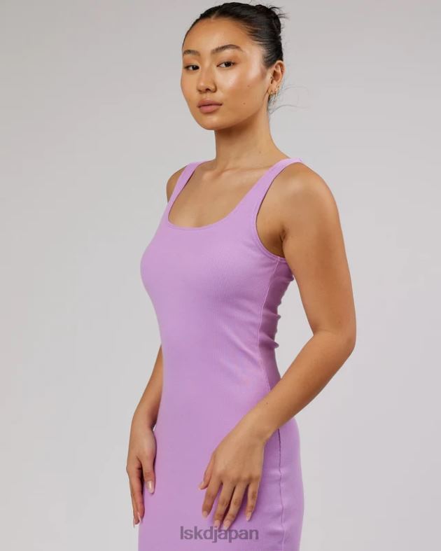 ava リブタンクドレス - ライラック LSKD 女性 衣服 082HP502