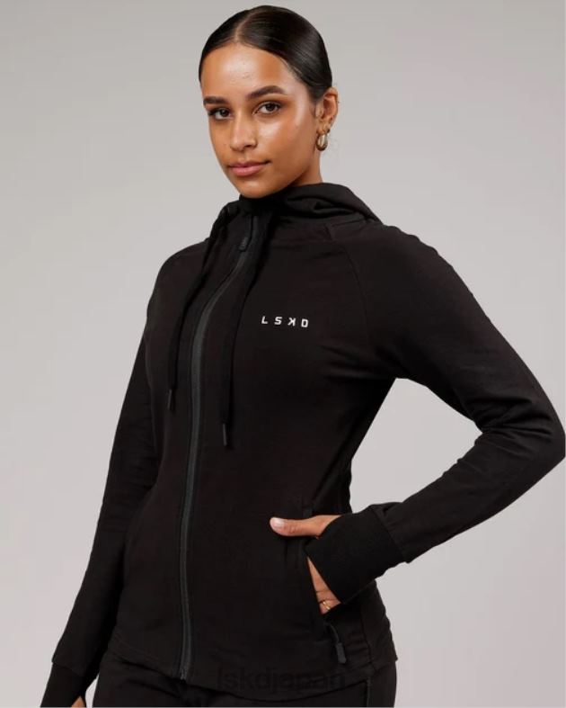 pb ジップスルーパーカー - ブラックトーナル LSKD 女性 衣服 082HP359