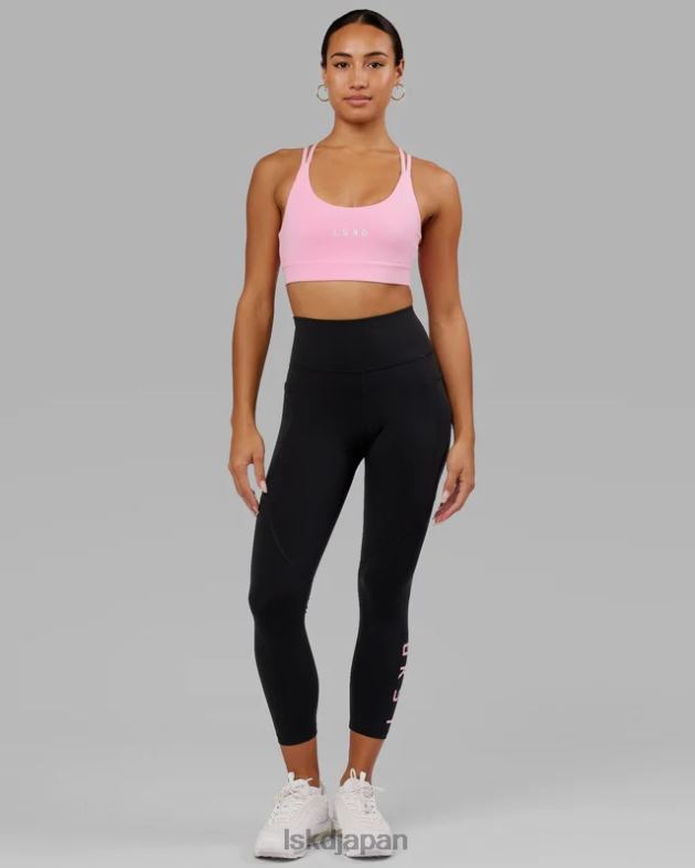 rep 7/8 レギンス - ブラックピンクのフロスティング LSKD 女性 衣服 082HP664