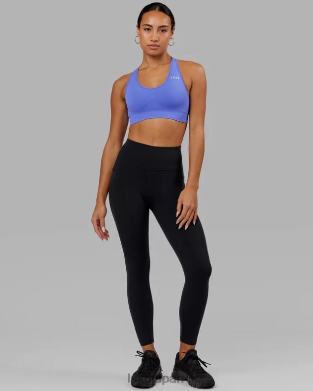 rep 7/8 レギンス - ブラックコーンフラワーブルー LSKD 女性 衣服 082HP730