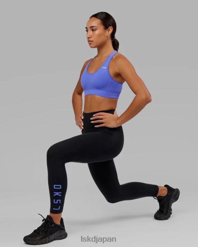 rep 7/8 レギンス - ブラックコーンフラワーブルー LSKD 女性 衣服 082HP730