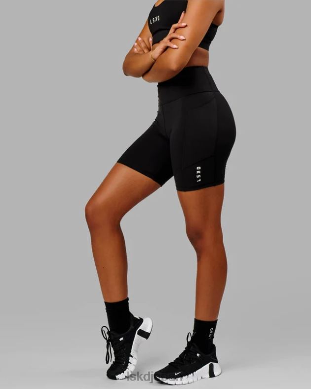 rep ミッドレングス ショート スモールロゴ - ブラック LSKD 女性 衣服 082HP646