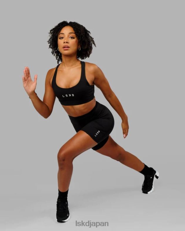 rep ミッドレングス ショート スモールロゴ - ブラック LSKD 女性 衣服 082HP646