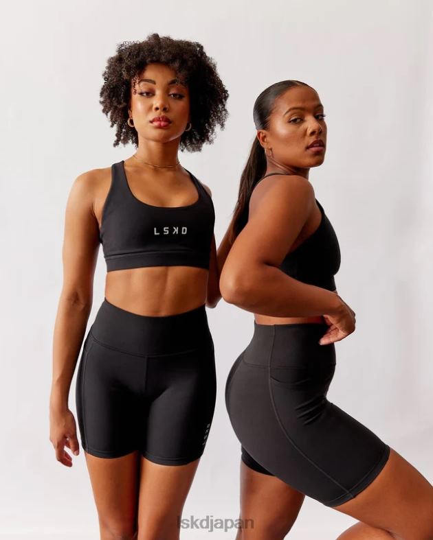 rep ミッドレングス ショート スモールロゴ - ブラック LSKD 女性 衣服 082HP646