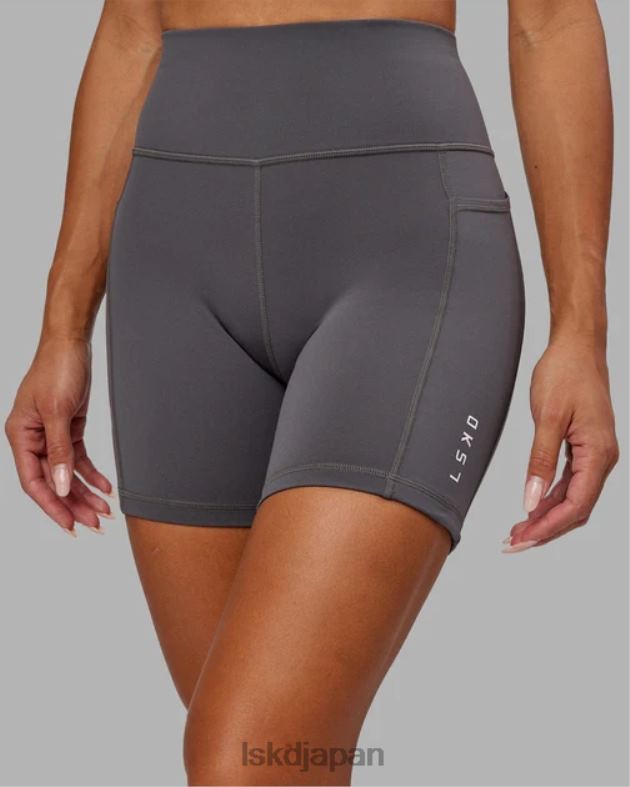 rep ミッドレングス ショート スモール ロゴ - アスファルト LSKD 女性 衣服 082HP699