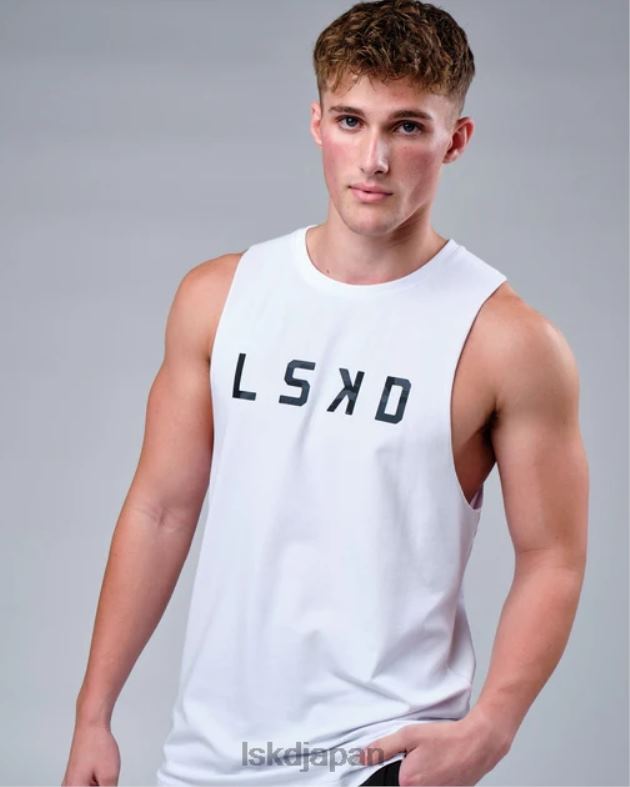 rep flxcotton トレーニング フィット タンク - ホワイト ブラック カモフラージュ LSKD 男性 衣服 082HP1022