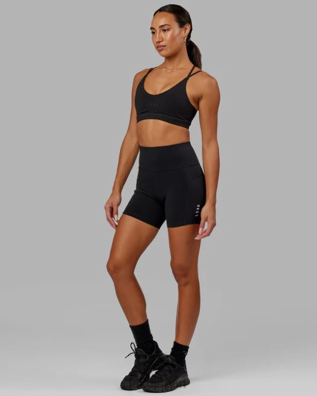 rep x-length ショート スモール ロゴ - ブラック LSKD 女性 衣服 082HP621