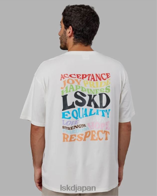 Amplify FLXコットン T シャツ オーバーサイズ - オフホワイト LSKD ユニセックス 衣服 082HP315