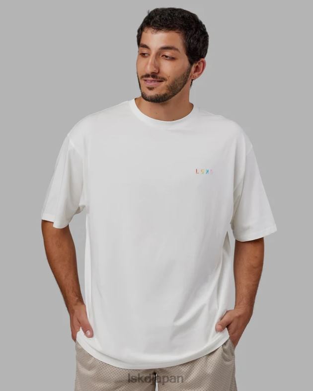 Amplify FLXコットン T シャツ オーバーサイズ - オフホワイト LSKD ユニセックス 衣服 082HP315