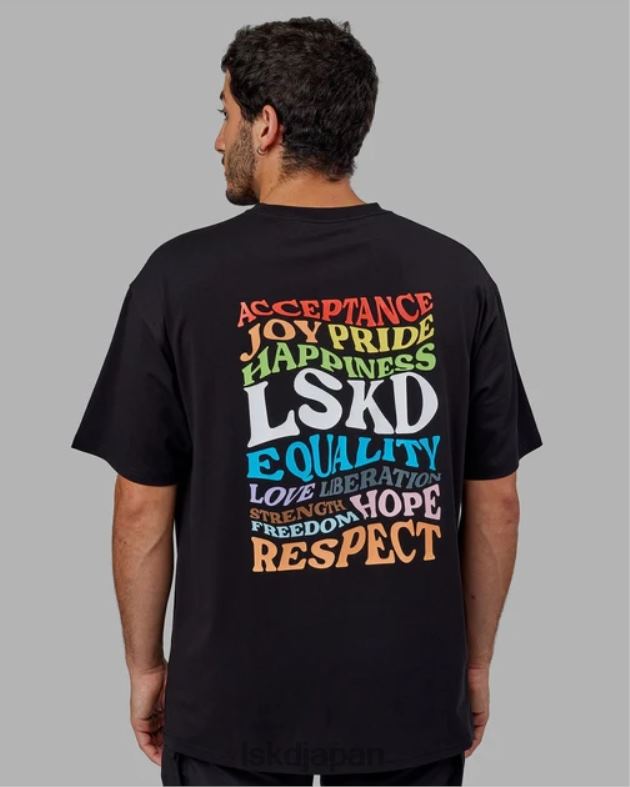 Amplify FLXコットン T シャツ オーバーサイズ - ブラック LSKD ユニセックス 衣服 082HP316