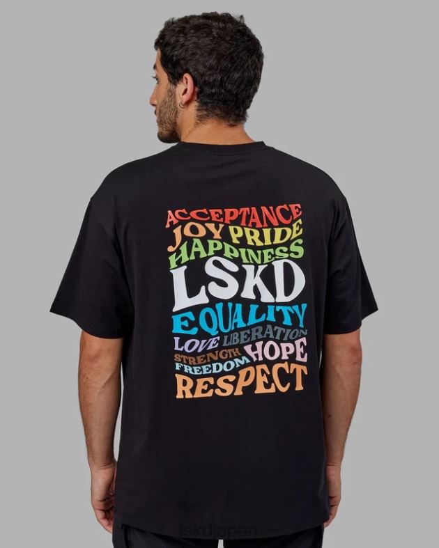 Amplify FLXコットン T シャツ オーバーサイズ - ブラック LSKD ユニセックス 衣服 082HP316