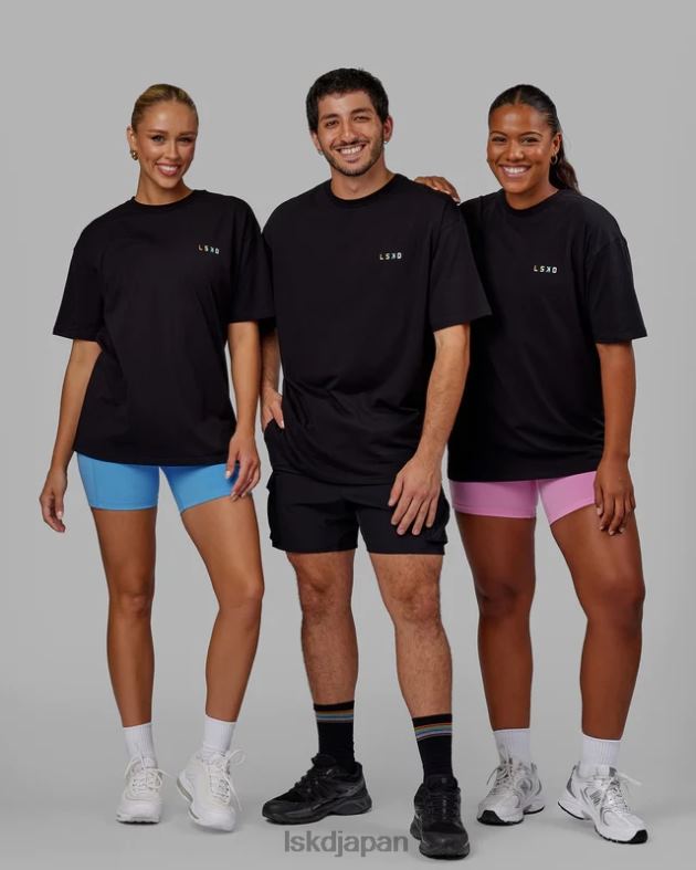 Amplify FLXコットン T シャツ オーバーサイズ - ブラック LSKD ユニセックス 衣服 082HP316