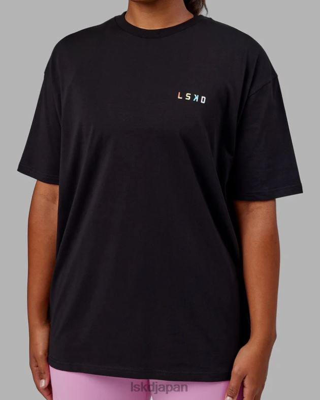 Amplify FLXコットン T シャツ オーバーサイズ - ブラック LSKD ユニセックス 衣服 082HP316