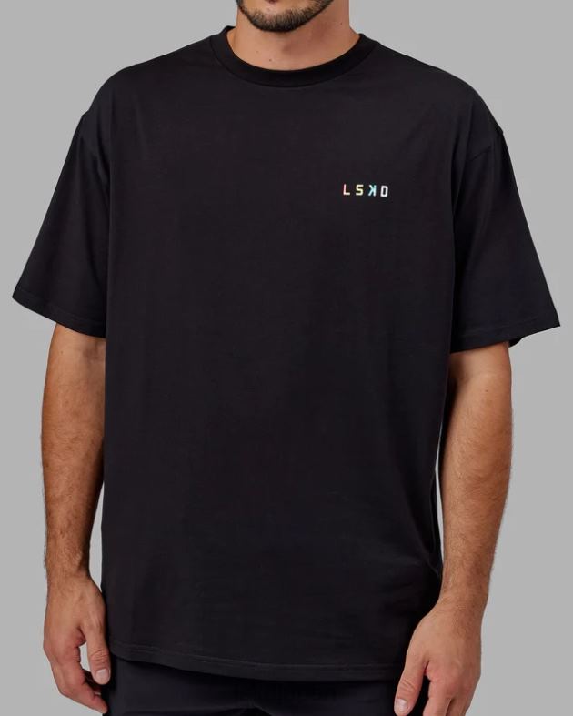 Amplify FLXコットン T シャツ オーバーサイズ - ブラック LSKD ユニセックス 衣服 082HP316