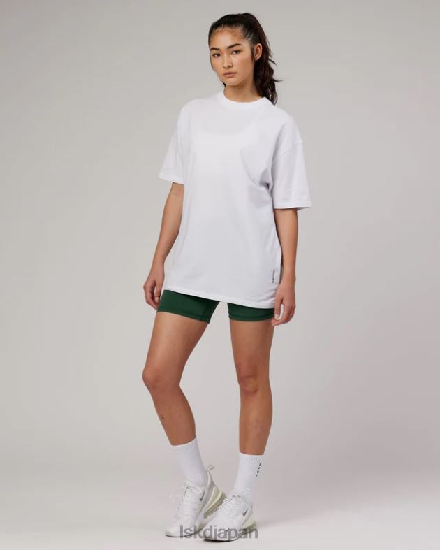 Downlow FLXCOTTON オーバーサイズ T シャツ - ホワイト LSKD ユニセックス 衣服 082HP296