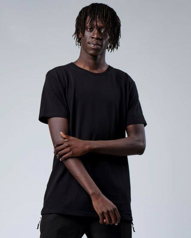 ライバル FLXCOTTON トレーニング フィット T シャツ - ブラック LSKD 男性 衣服 082HP918