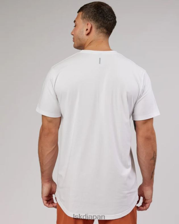 パワー FLXDRY T シャツ - ホワイトブラック LSKD 男性 衣服 082HP981
