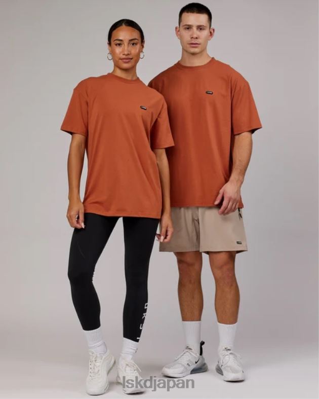 カプセル FLXコットン T シャツ オーバーサイズ - オーバーン LSKD ユニセックス 衣服 082HP239