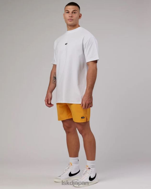 ファンダメンタルズ FLXコットン T シャツ延縄オーバーサイズ - ホワイト LSKD 男性 衣服 082HP264