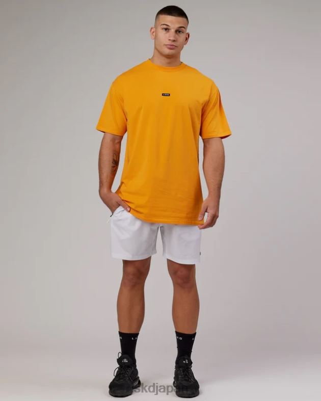 ファンダメンタルズ FLXコットン T シャツ延縄オーバーサイズ - バタースコッチ LSKD 男性 衣服 082HP319