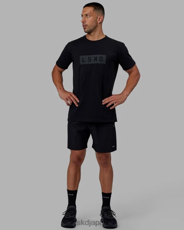 ストレングス FLXコットン T シャツ - ブラックブラック LSKD 男性 衣服 082HP921