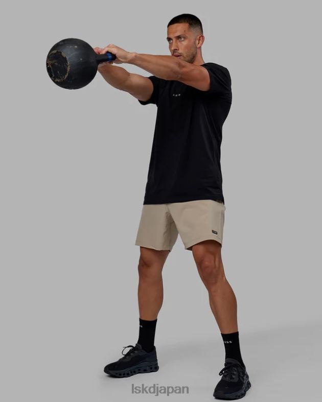 ベース FLXコットン T シャツ - ブラック LSKD 男性 衣服 082HP926