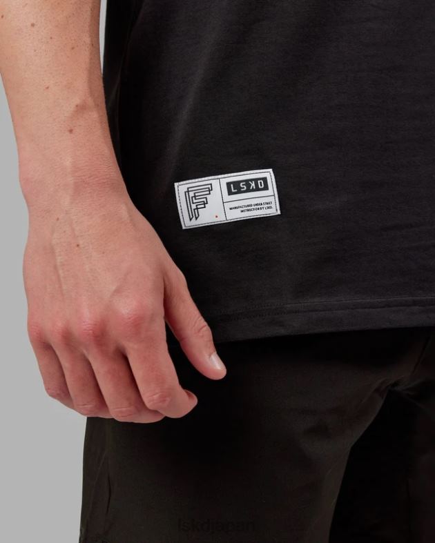 Fitstop オプティカル T シャツ - ブラック LSKD 男性 衣服 082HP961