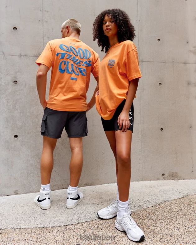 Good Times ヘビーウェイト T シャツ オーバーサイズ - タンジェリンブルー LSKD ユニセックス 衣服 082HP332