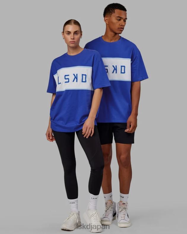 アラインメントヘビーウェイトティーオーバーサイズ - パワーコバルト LSKD ユニセックス 衣服 082HP257