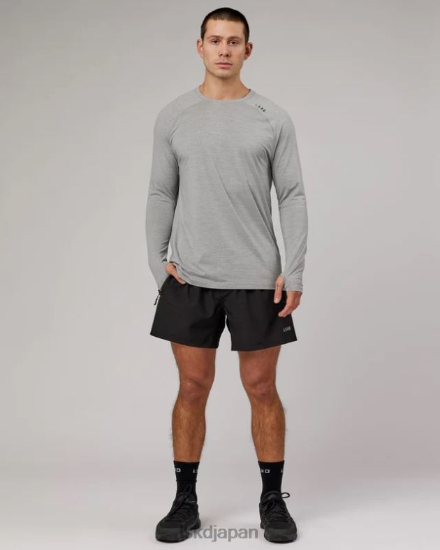 パフォーム ヴェイパーフロクス LS ティー - LT グレー マール LSKD 男性 衣服 082HP936