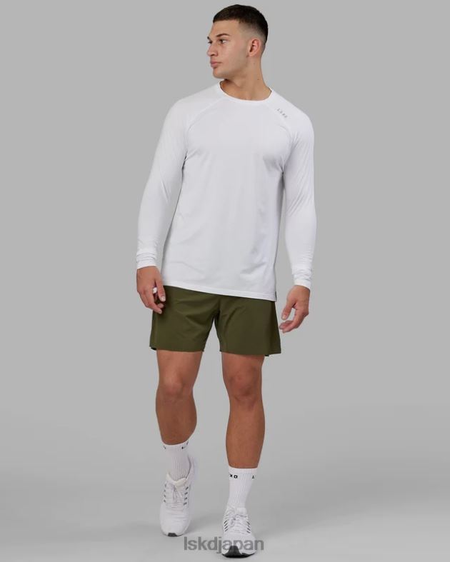 パフォーム ヴェイパーフロクス LS Tシャツ - ホワイトメール LSKD 男性 衣服 082HP947