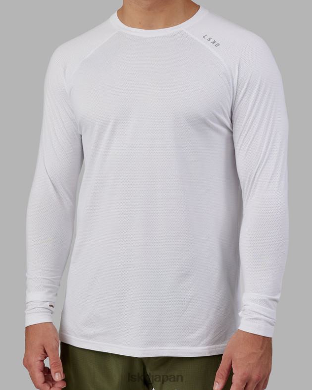 パフォーム ヴェイパーフロクス LS Tシャツ - ホワイトメール LSKD 男性 衣服 082HP947