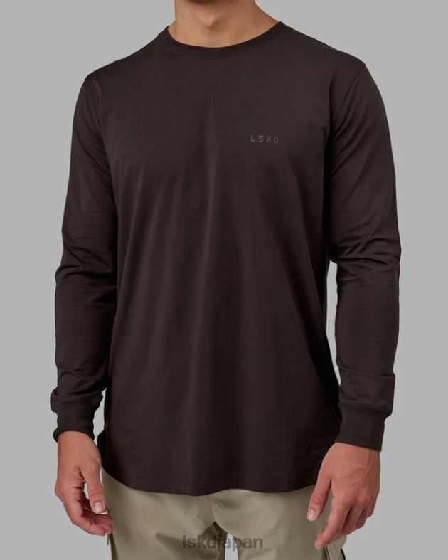 デラックス ピマフレックス LS Tシャツ - ダークウォルナット LSKD 男性 衣服 082HP953