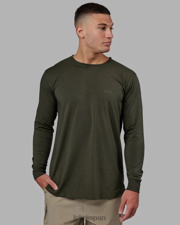 デラックス ピマフレックス LS Tシャツ - 森の夜 LSKD 男性 衣服 082HP957