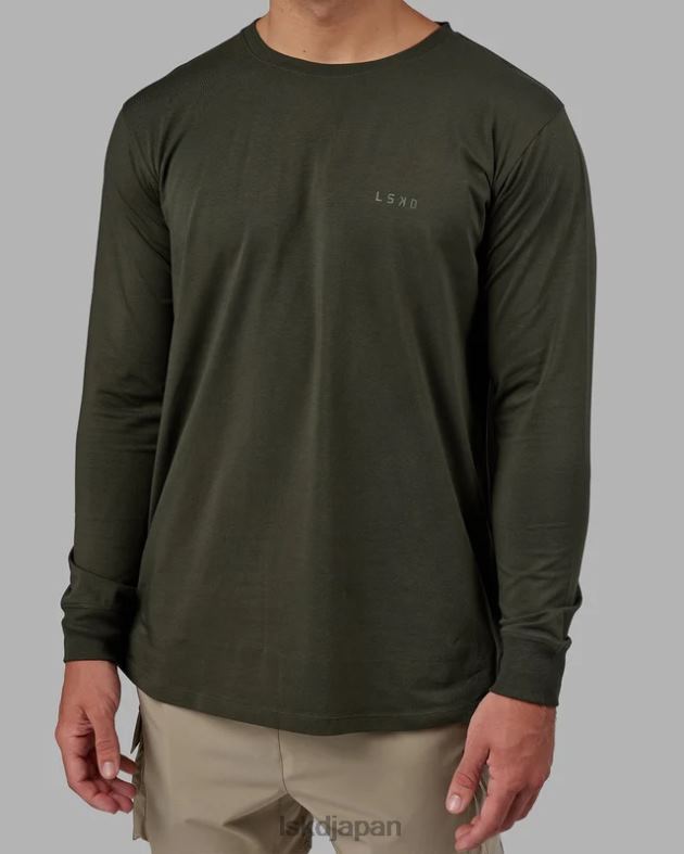 デラックス ピマフレックス LS Tシャツ - 森の夜 LSKD 男性 衣服 082HP957