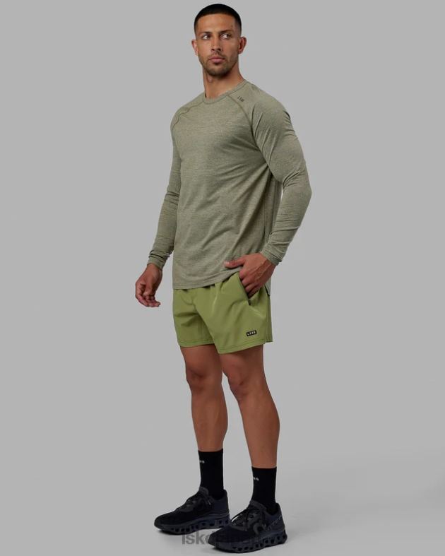 パフォーム ヴェイパーフロクス LS Tシャツ - オリーブマール LSKD 男性 衣服 082HP983