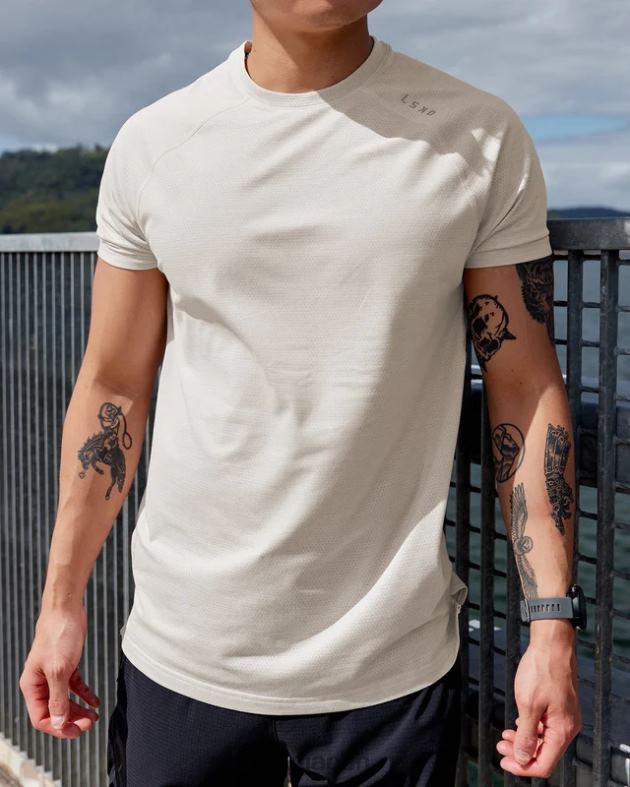 Perform Vapourflx Tシャツ - シェールベージュ LSKD 男性 衣服 082HP965