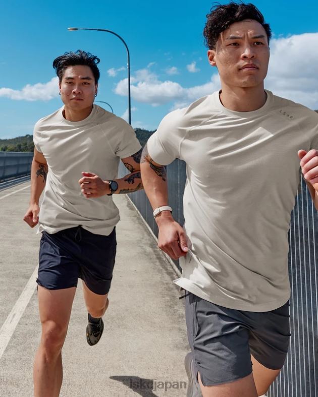 Perform Vapourflx Tシャツ - シェールベージュ LSKD 男性 衣服 082HP965