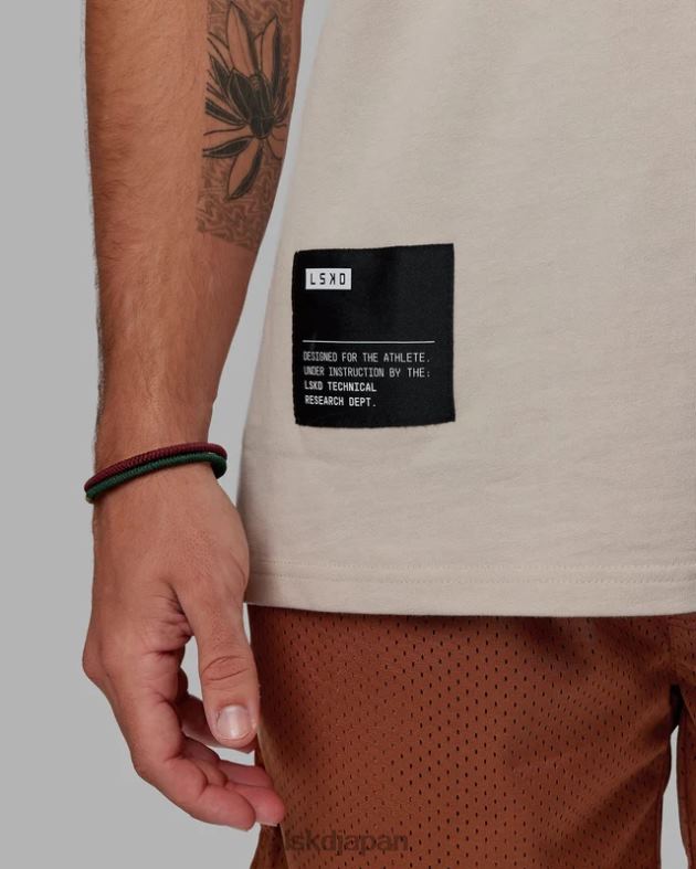 R&D ヘビーウェイト オーバーサイズ T シャツ - シェールベージュ LSKD 男性 衣服 082HP958