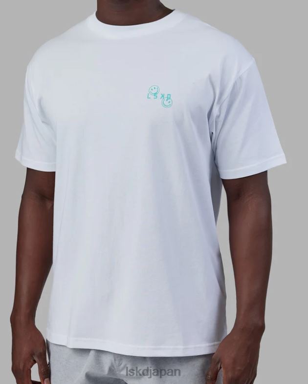 ジャーニー T シャツ オーバーサイズ - ホワイト LSKD ユニセックス 衣服 082HP224