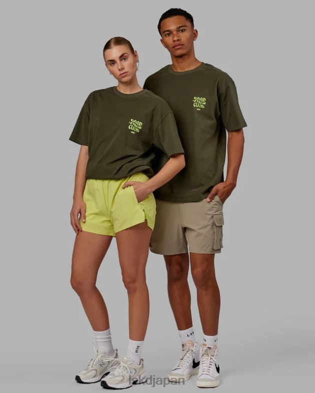 グッドタイムズ ヘビーウェイト T シャツ オーバーサイズ - フォレストナイトミント LSKD ユニセックス 衣服 082HP225