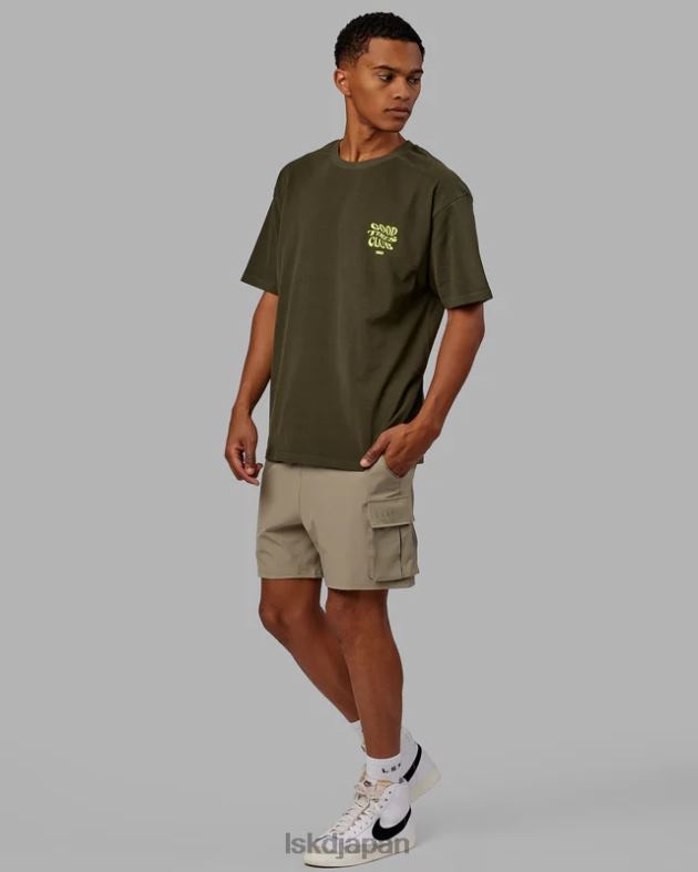 グッドタイムズ ヘビーウェイト T シャツ オーバーサイズ - フォレストナイトミント LSKD ユニセックス 衣服 082HP225